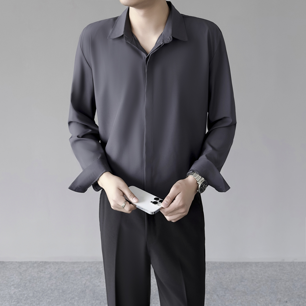 Camisa de seda helada fina par - Dress Shirt Non-Iron reseña y precio