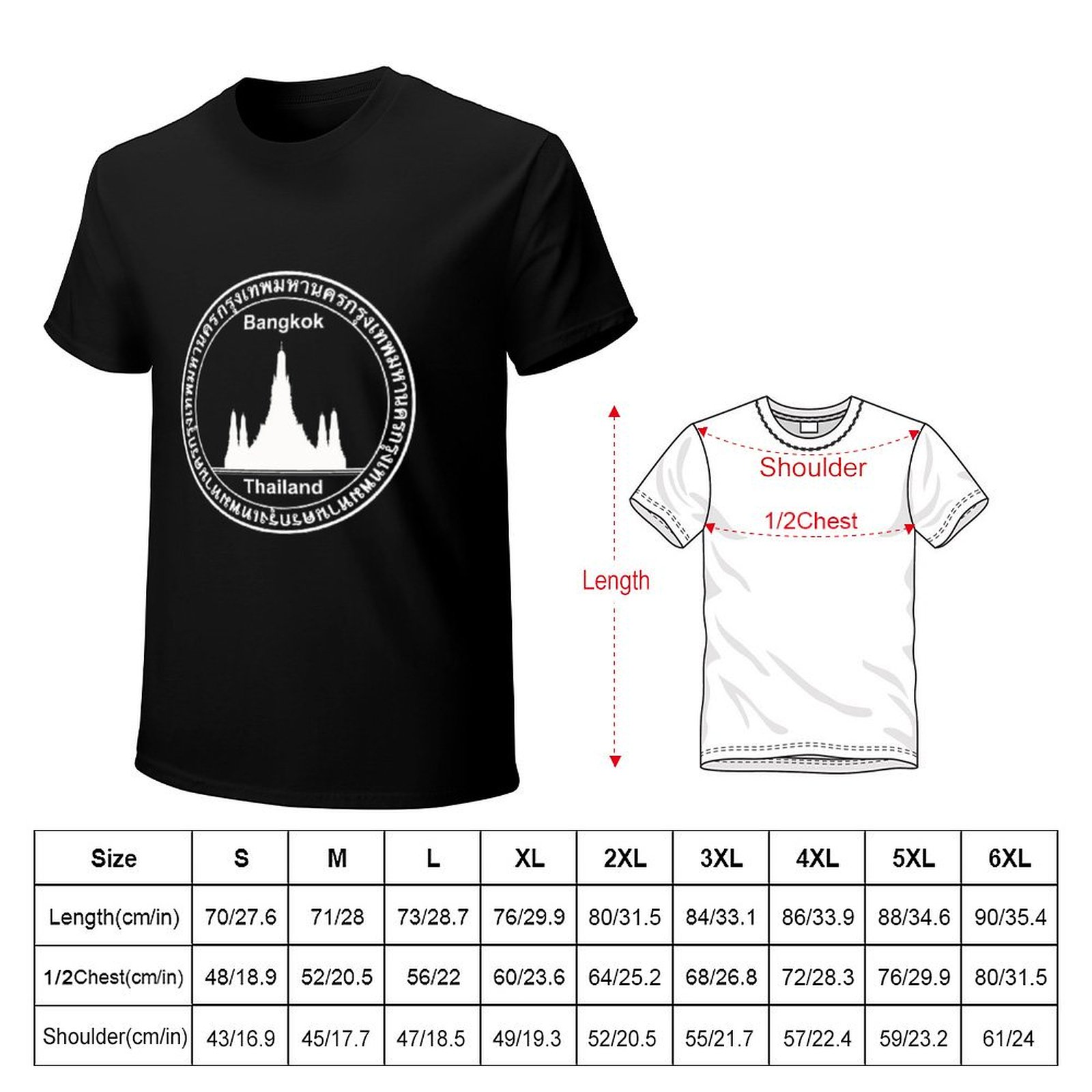 Camiseta de viaje con estampad - Mens Fashion Bangkok reseña y precio