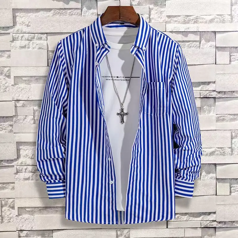 Camisa a rayas para hombre, ca - Dress Shirt Non-Iron reseña y precio