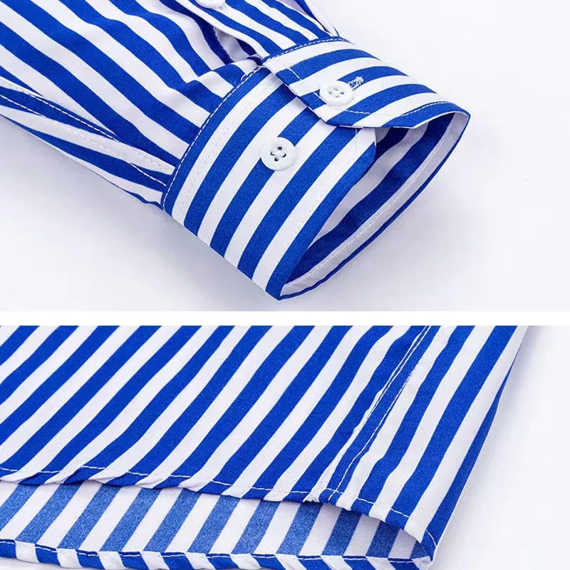 Camisa a rayas para hombre, ca - Dress Shirt Non-Iron reseña y precio