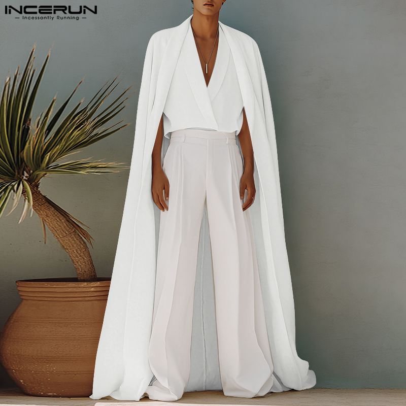 INCERUN, camisa de estilo larg - Mens Fashion Poncho reseña y precio