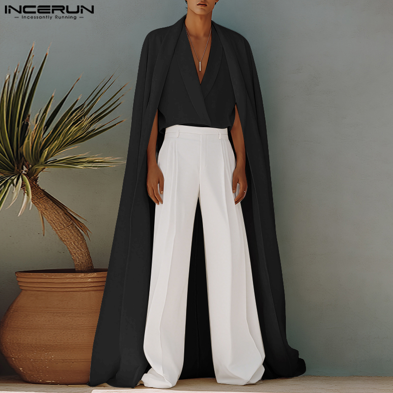 INCERUN, camisa de estilo larg - Mens Fashion Poncho reseña y precio