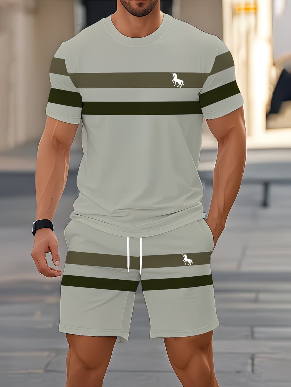 Conjuntos de verano para hombr - Queer Men'S Fashion reseña y precio