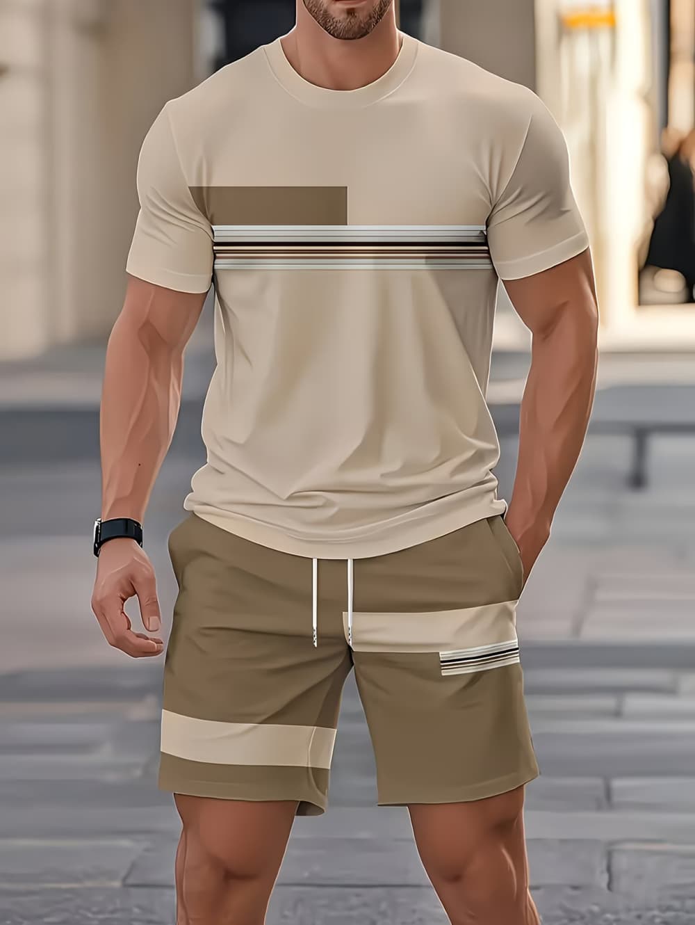 Conjuntos de verano para hombr - Queer Men'S Fashion reseña y precio