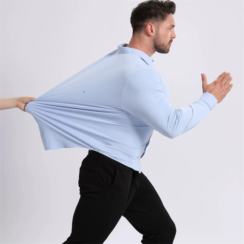 Camisa de vestir de manga larg - Dress Shirt Non-Iron reseña y precio