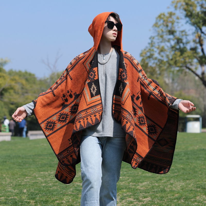 Poncho para hombre, cortavient - Mens Fashion Poncho reseña y precio