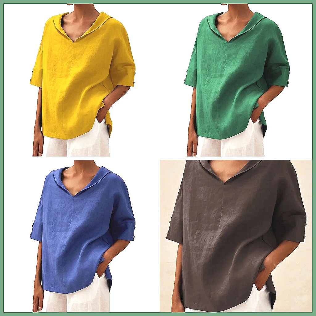 Camisa Holgada de Lino y Algod - Linen Shirt Summer reseña y precio