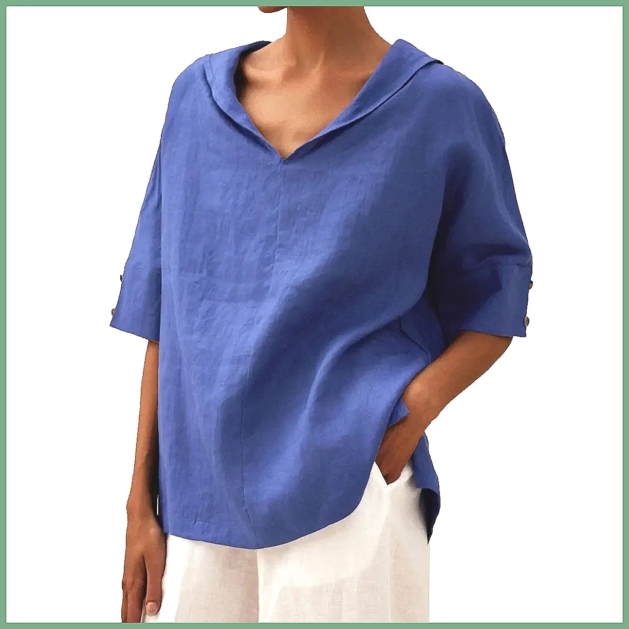 Camisa Holgada de Lino y Algod - Linen Shirt Summer reseña y precio