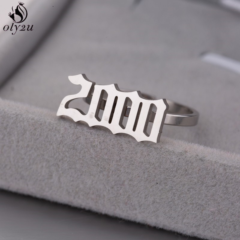 Oly2u Anillos personalizados c - Men'S Fashion Year 2000 reseña y precio