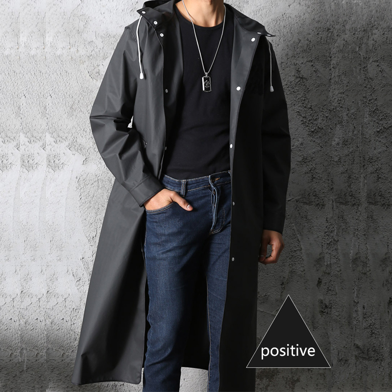 Chubasquero largo impermeable  - Mens Fashion Poncho reseña y precio
