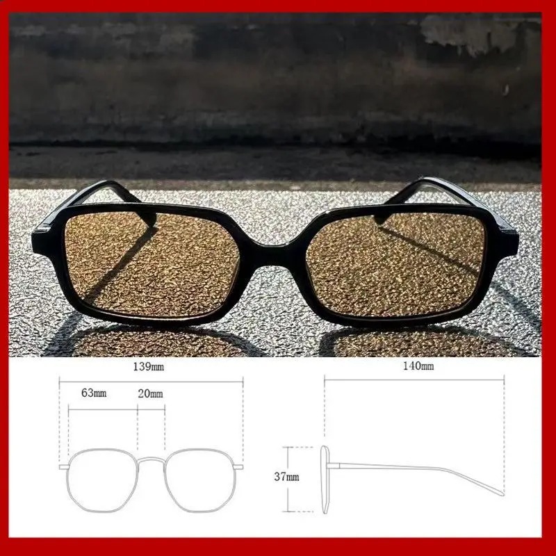 Nuevas Gafas de Sol Rectangula - Men'S Fashion Glasses reseña y precio