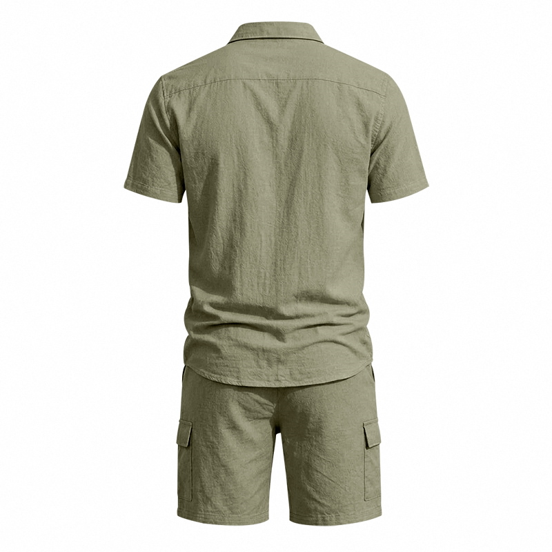 Conjunto de Dos Piezas de Lino - Linen Shirt Summer reseña y precio