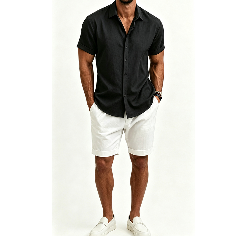 Conjunto de camisa y pantalone - Linen Shirt Summer reseña y precio