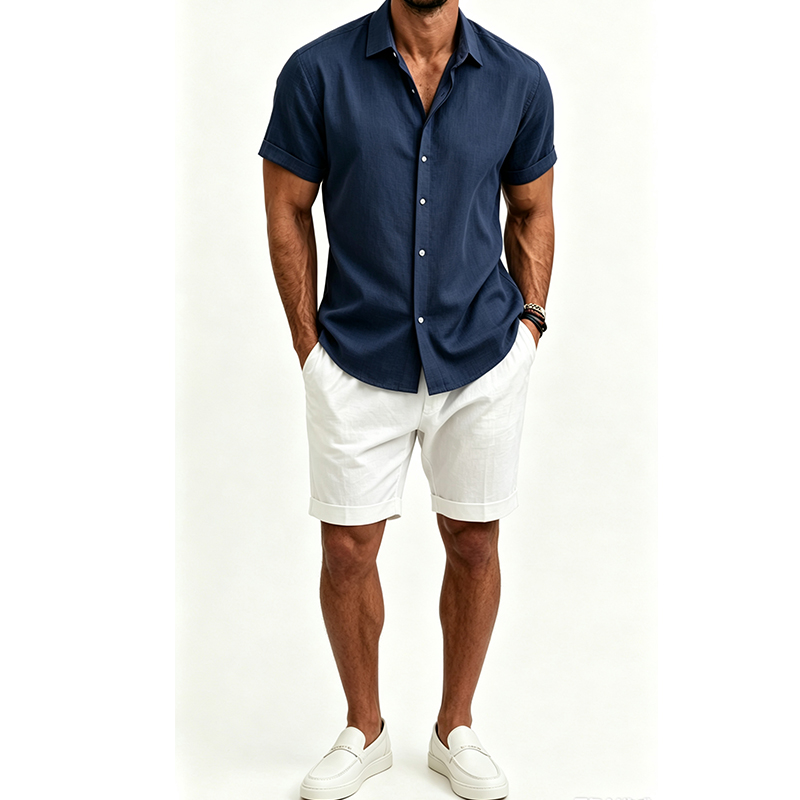 Conjunto de camisa y pantalone - Linen Shirt Summer reseña y precio